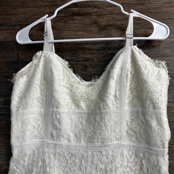 Lulu's Ivory Lace Midi Dress - Picture 3 of 12